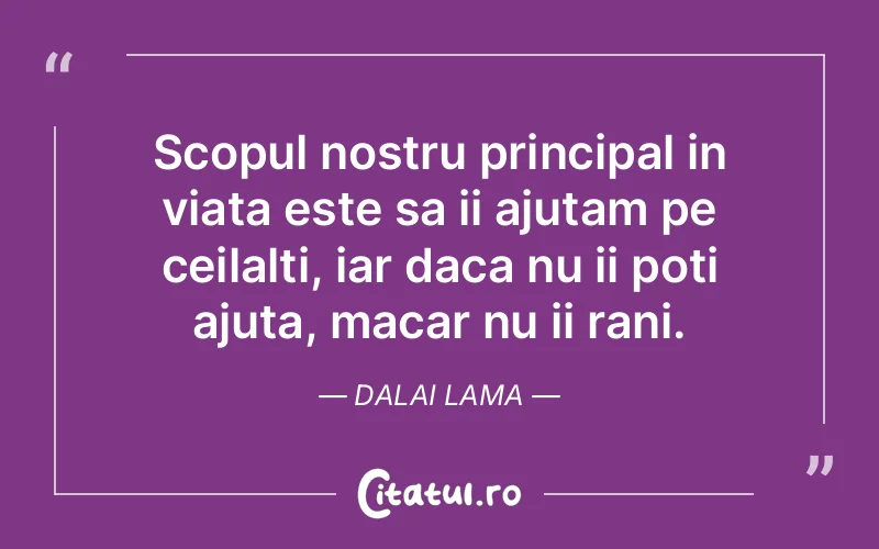 Citat Dalai Lama - citate prietenie