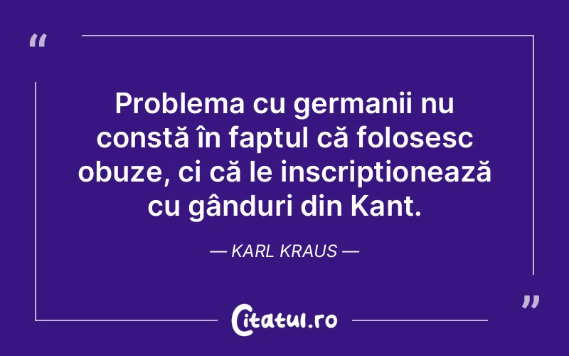 Citat Karl Kraus - citate prietenie