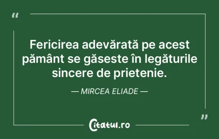 Nici o iubire sau prietenie nu poate îm...