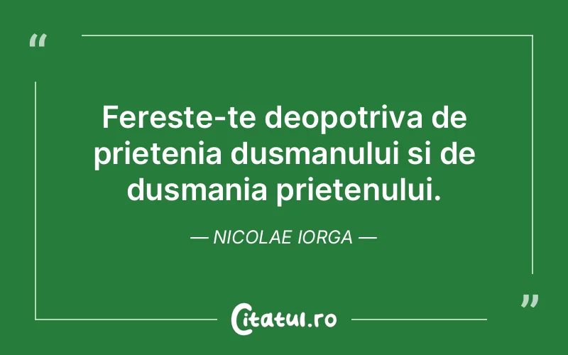 Citat Nicolae Iorga - citate prietenie