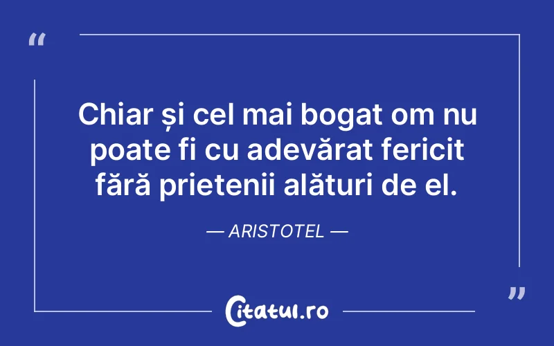 Citat Aristotel - citate prietenie