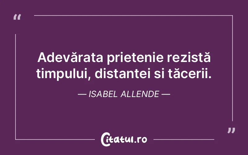 Citat Isabel Allende - citate prietenie