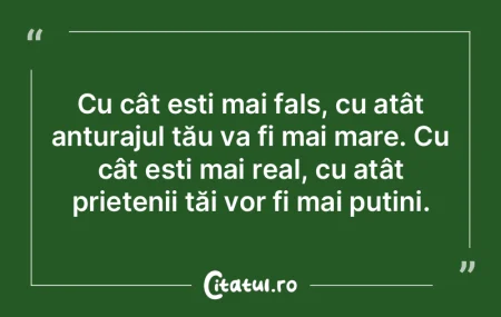 Noi dobândim prieteni nu primind binefa...