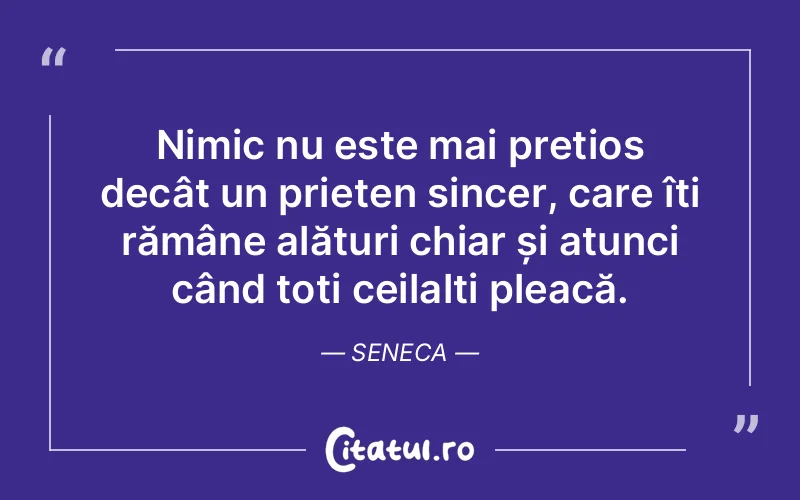 Citat Seneca - citate prietenie