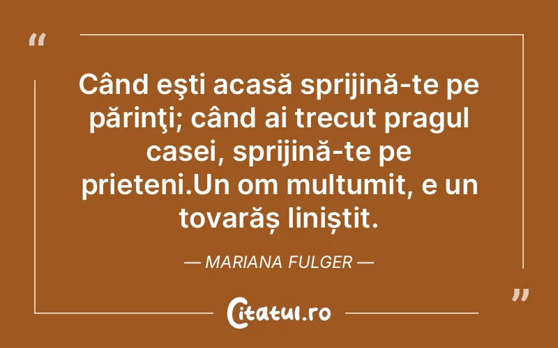 Citat Mariana Fulger - citate prietenie