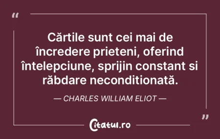 Prieteni buni, cărți bune și o conșt...