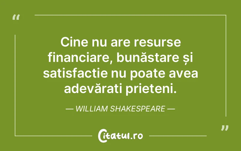 Citat William Shakespeare - citate prietenie