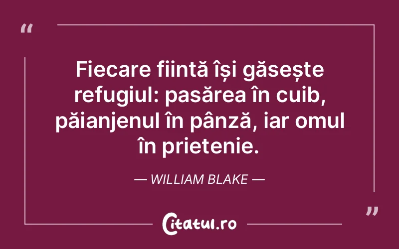 Citat William Blake - citate prietenie