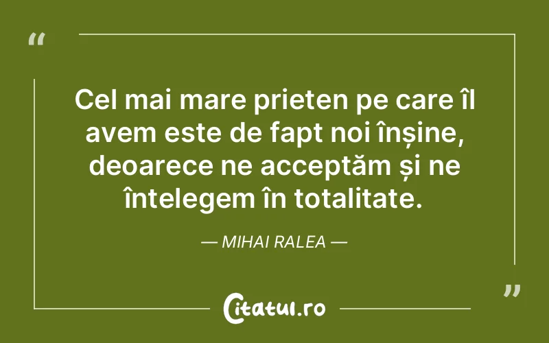 Citat Mihai Ralea - citate prietenie