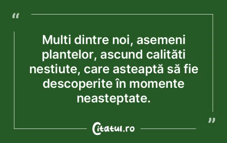 O spun doar ca un fapt pe care nu-l come...