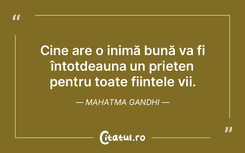 Citat Mahatma Gandhi - citate prietenie