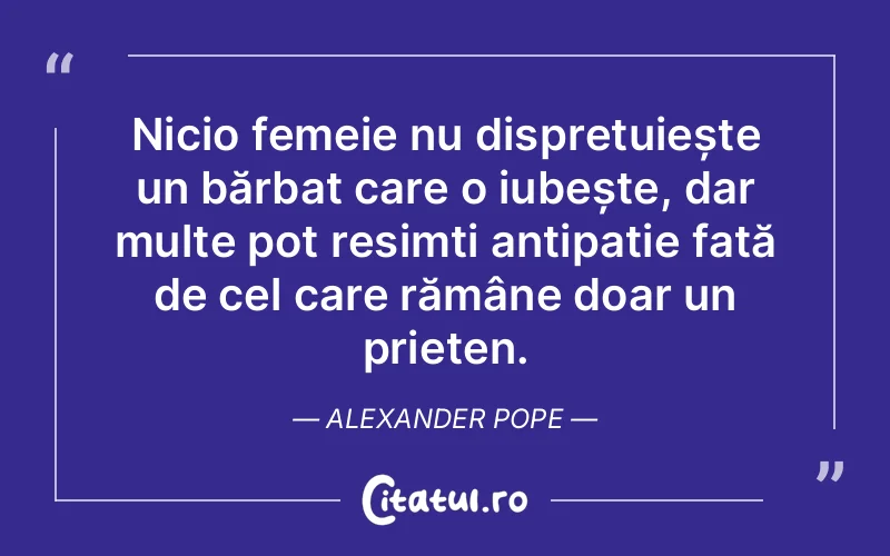Citat Alexander Pope - citate prietenie