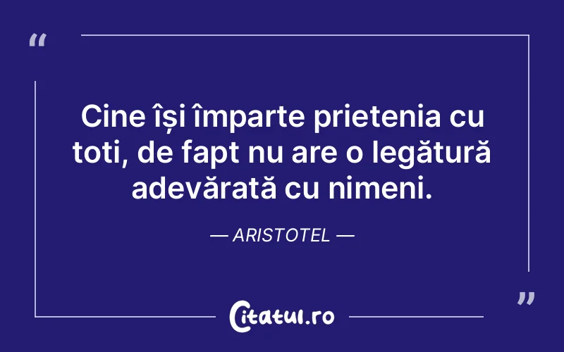 Citat Aristotel - citate prietenie