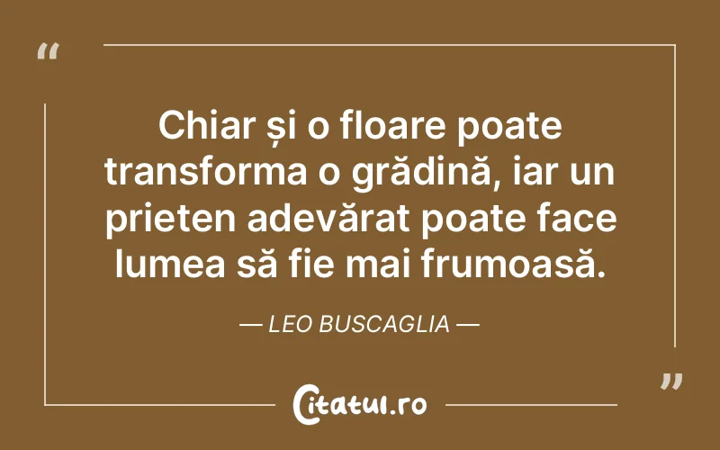 Citat Leo Buscaglia - citate prietenie