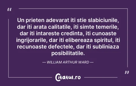 Un prieten adevarat iti stie slabiciunil...