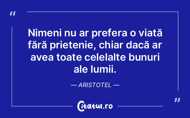 Citat Aristotel - citate prietenie
