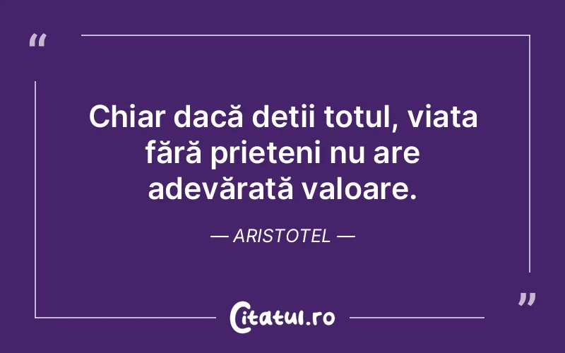 Citat Aristotel - citate prietenie
