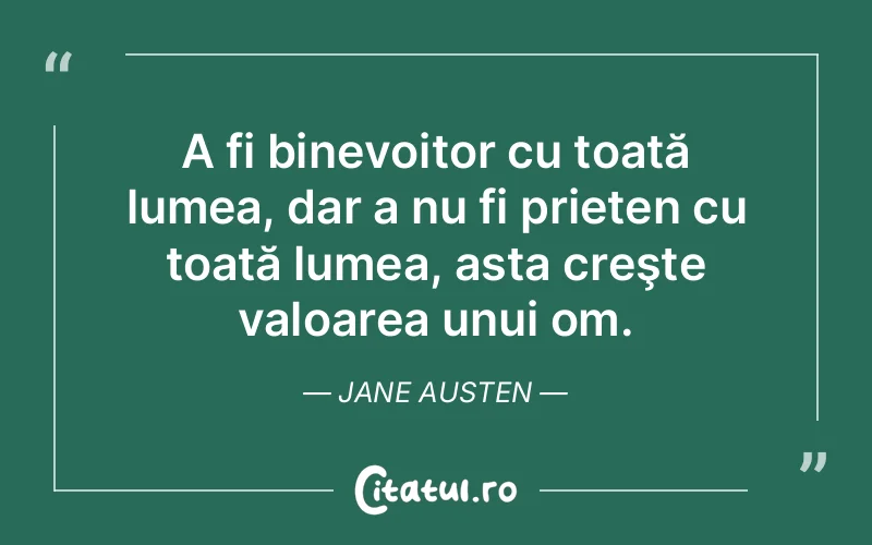 Citat Jane Austen - citate prietenie