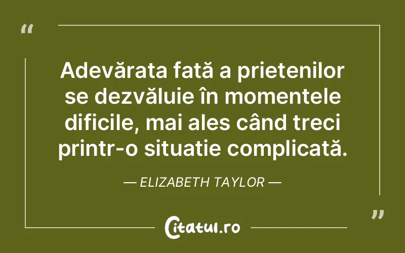 Citat Elizabeth Taylor - citate prietenie