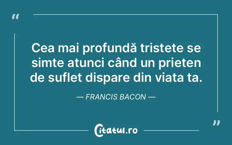 Citat Francis Bacon - citate prietenie