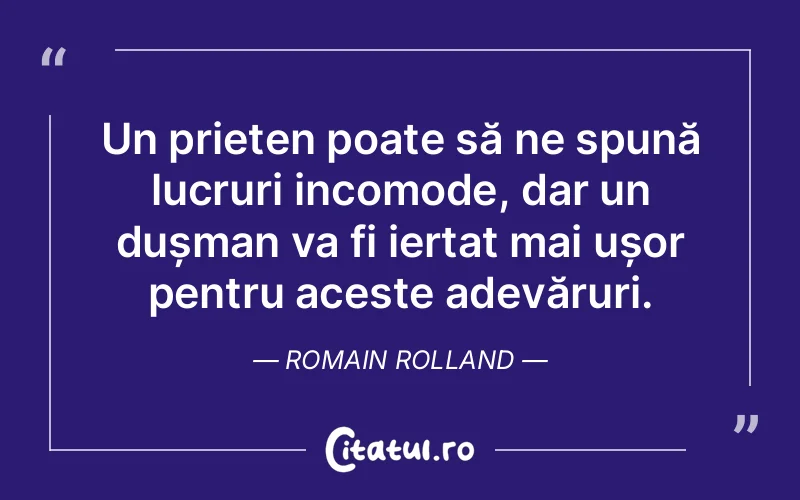 Citat Romain Rolland - citate prietenie