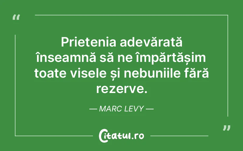 Citat Marc Levy - citate prietenie
