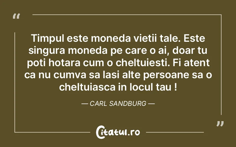 Citat Carl Sandburg - citate prietenie