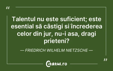 O femeie poate să închege foarte bine ...
