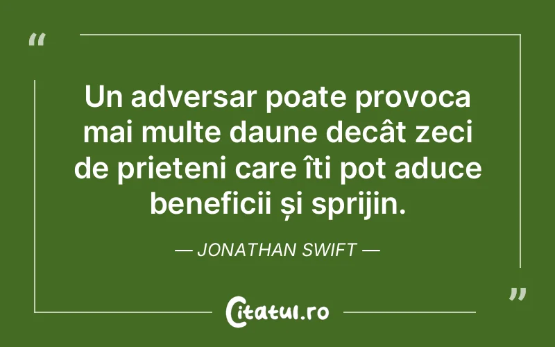 Citat Jonathan Swift - citate prietenie