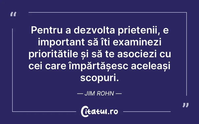 Citat Jim Rohn - citate prietenie