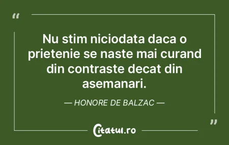 Nu stim niciodata daca o prietenie se na...