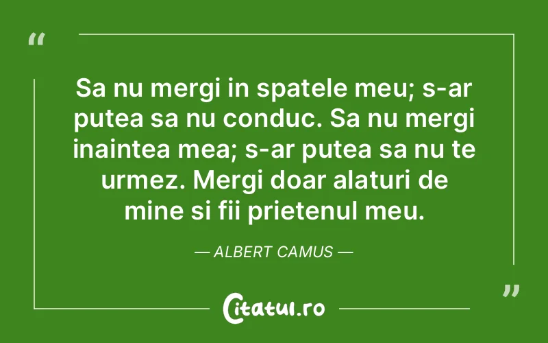 Citat Albert Camus - citate prietenie