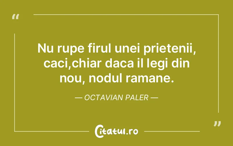 Citat Octavian Paler - citate prietenie