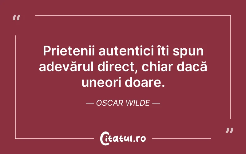 Citat Oscar Wilde - citate prietenie