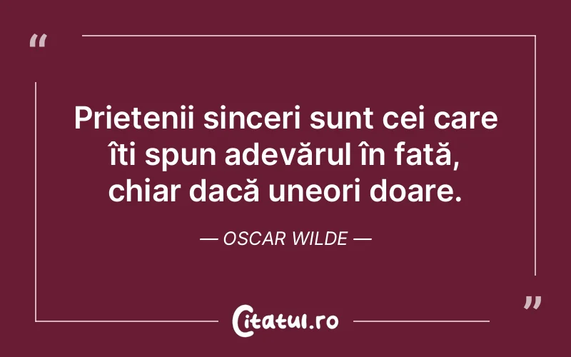 Citat Oscar Wilde - citate prietenie