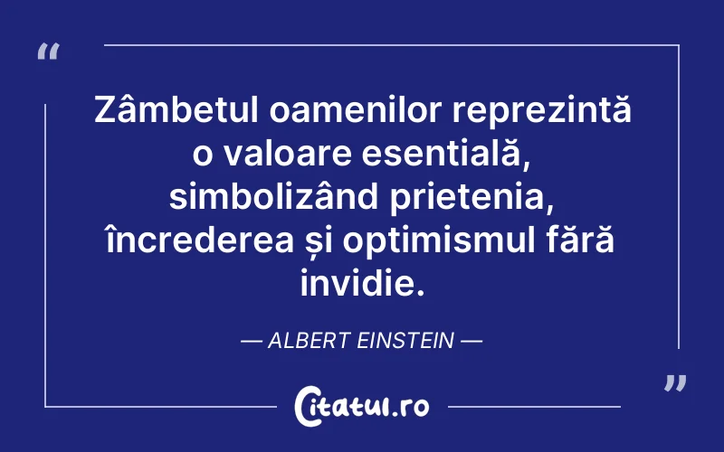Citat Albert Einstein - citate prietenie