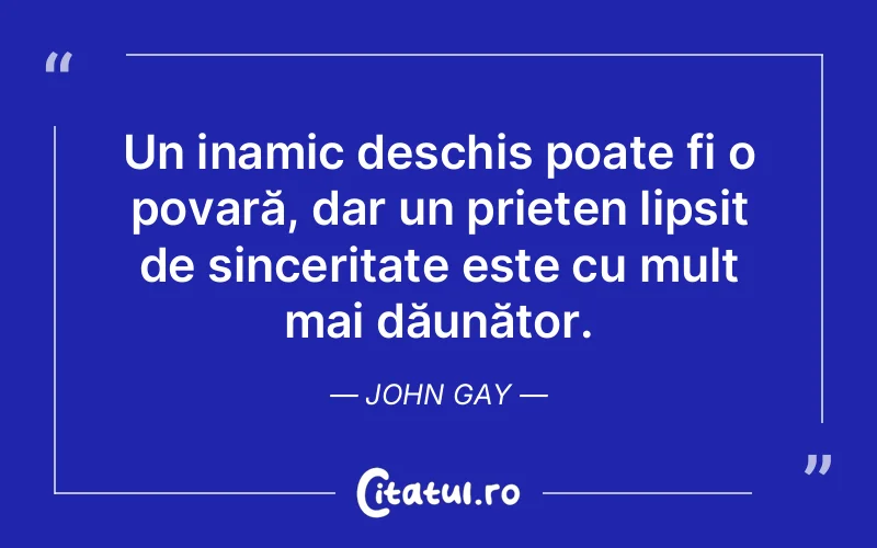 Citat John Gay - citate prietenie