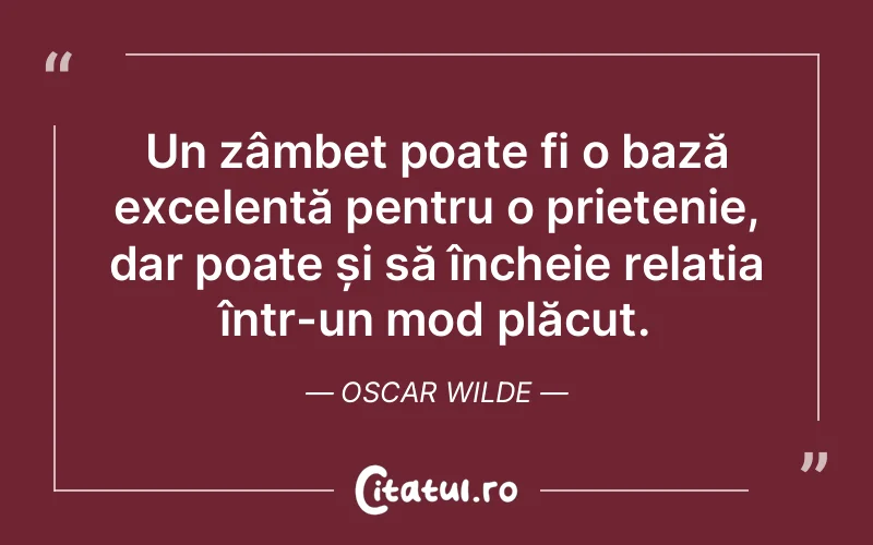 Citat Oscar Wilde - citate prietenie