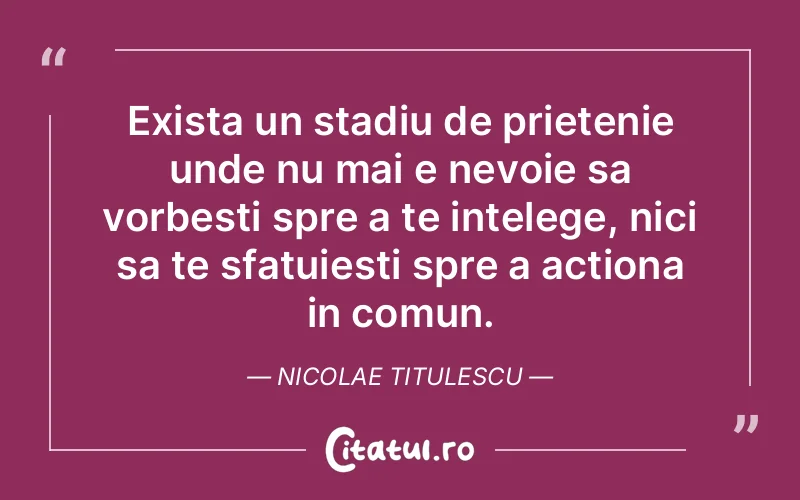 Citat Nicolae Titulescu - citate prietenie