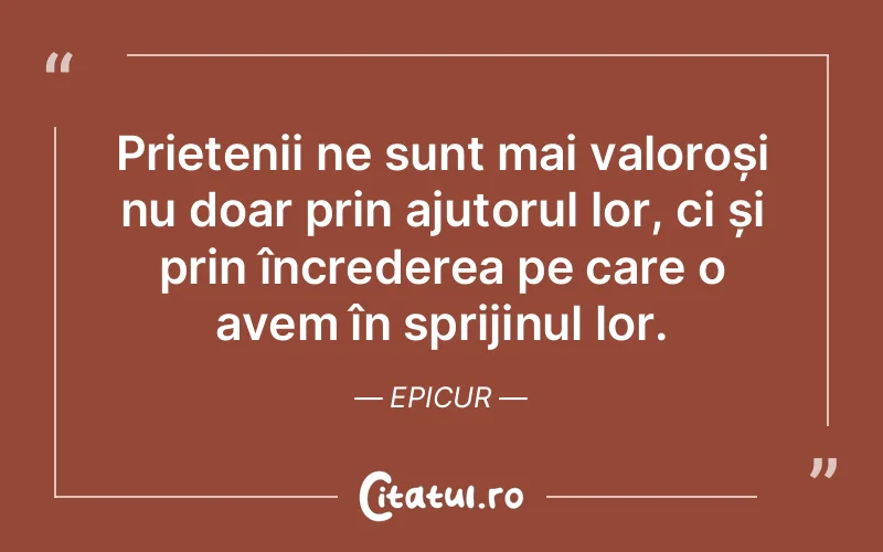 Citat Epicur - citate prietenie