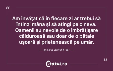Unii oameni interpretează greșit ideea...