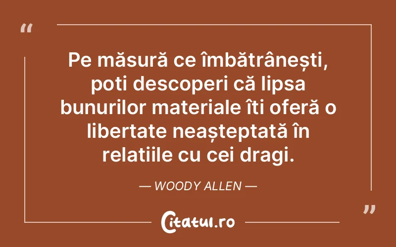 Citat Woody Allen - citate prietenie