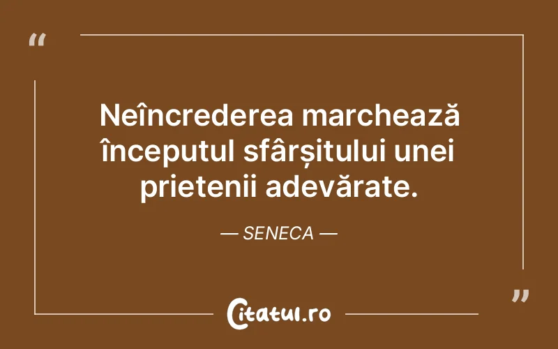 Citat Seneca - citate prietenie