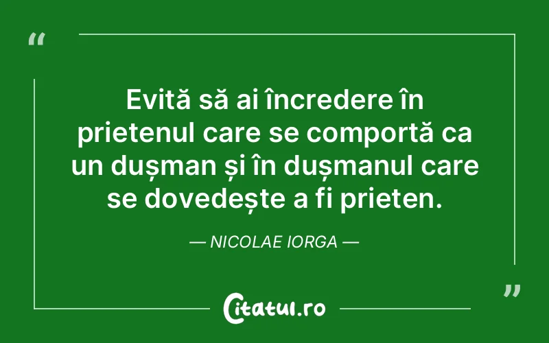 Citat Nicolae Iorga - citate prietenie
