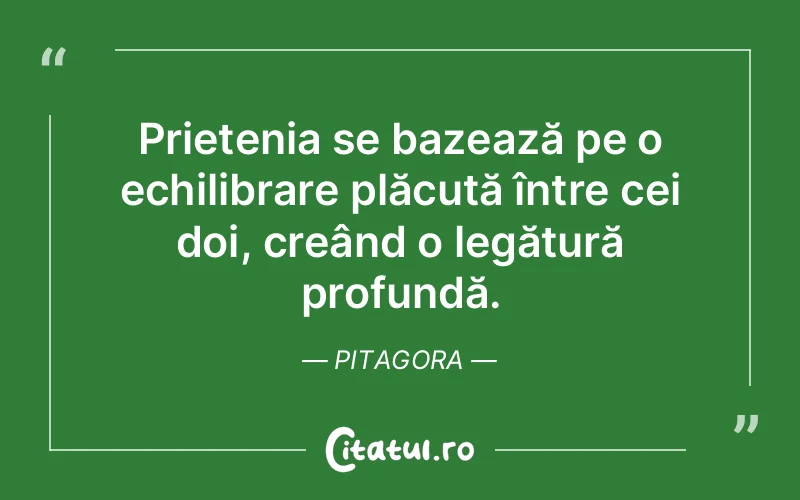 Citat Pitagora - citate prietenie