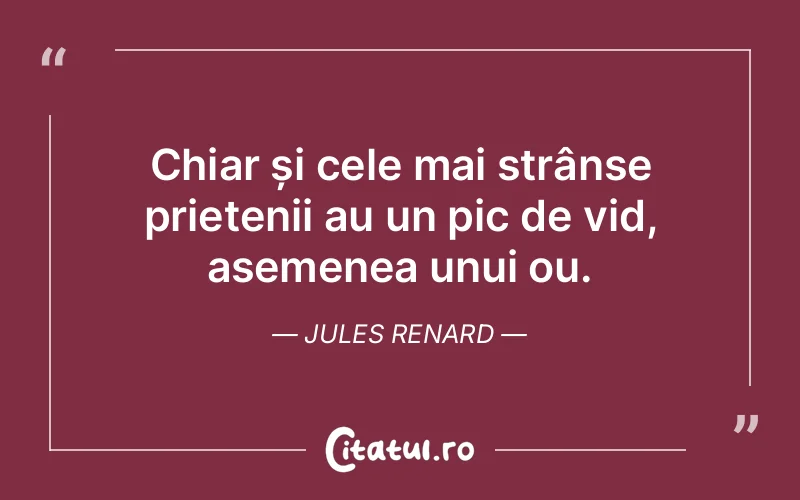 Citat Jules Renard - citate prietenie