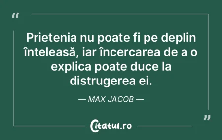 Prietenia impune reguli stricte care ne ...