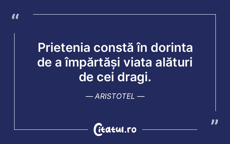Citat Aristotel - citate prietenie