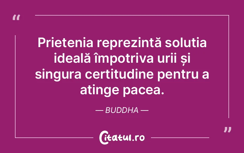 Citat Buddha - citate prietenie