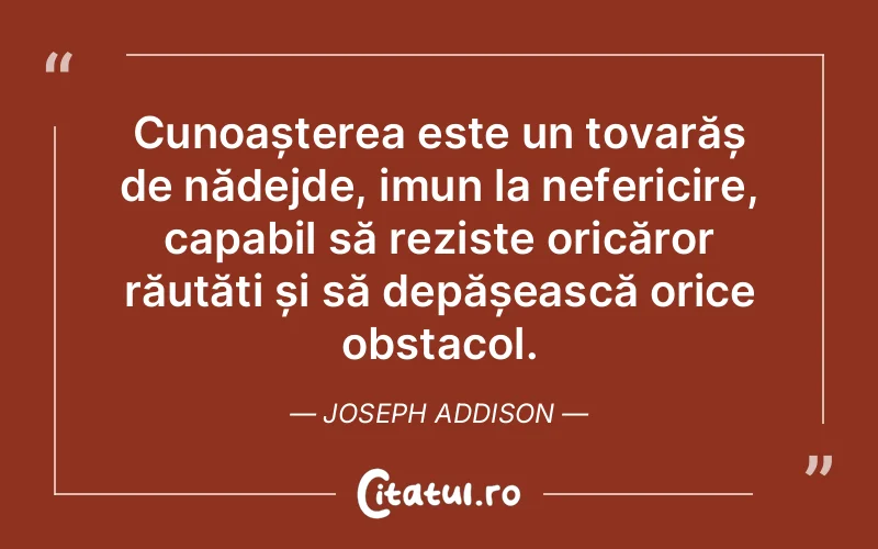 Citat Joseph Addison - citate prietenie